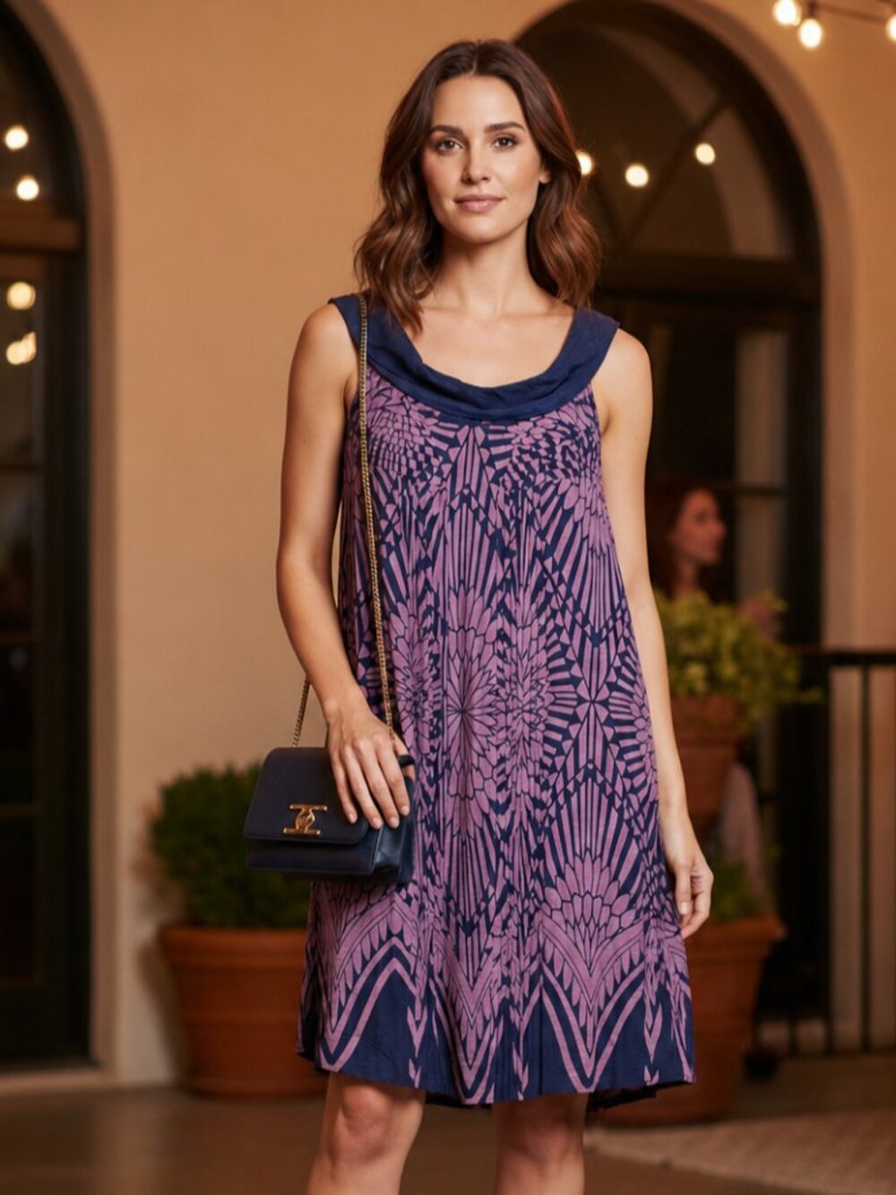 Moulinette Soeurs Anthropologie Circle Neck silk dress size 2 ORIG $178